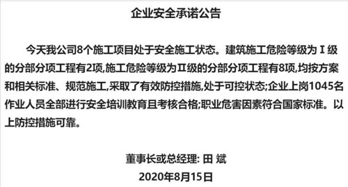 企业安全承诺布告(图1)